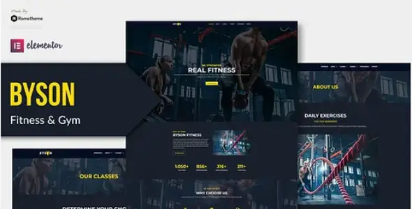 Byson – Fitness & Gym Elementor Template Kit